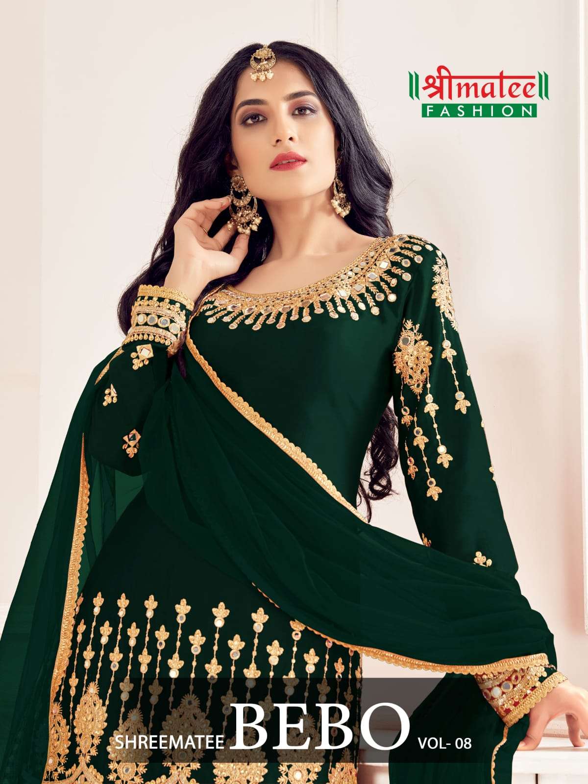 bebo vol 8 by shreematee fashion silk designer fancy patiyala salwar kameez