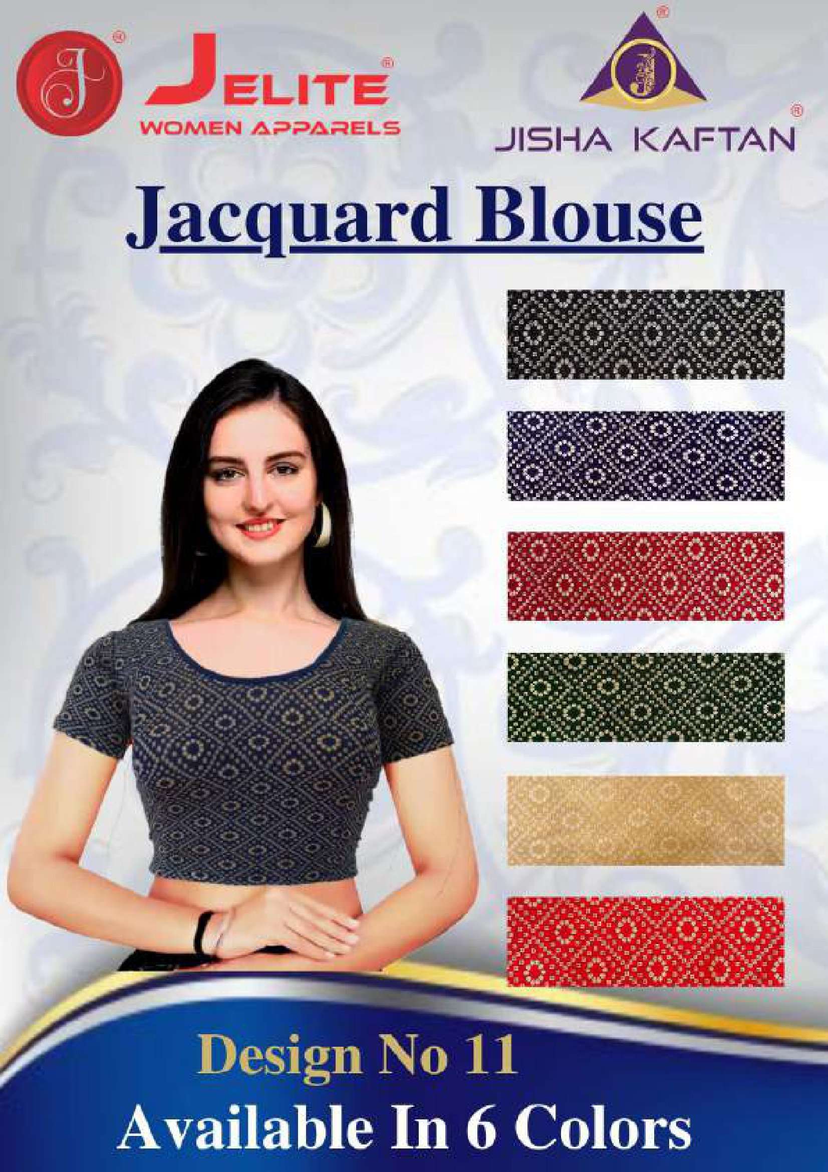 jelite jacquard blouse vol 2 fancy readymade blouse for women 