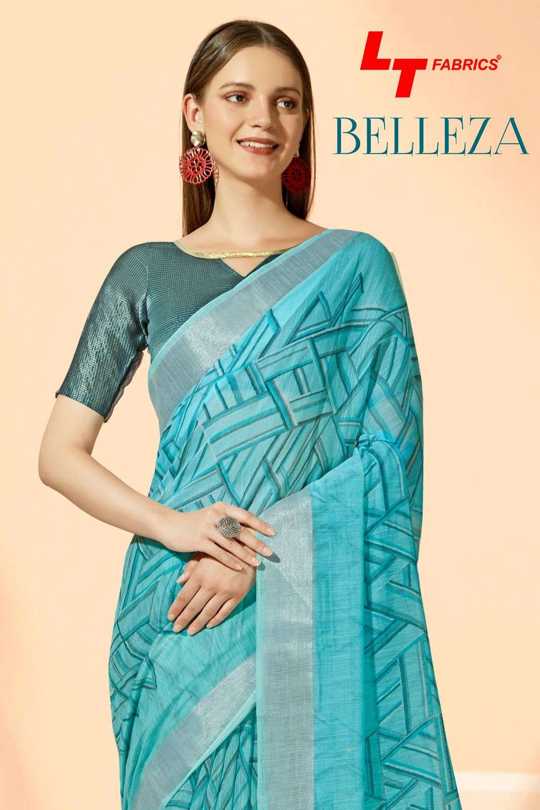 lt fashion belleza sonakshi patta printed saree collection