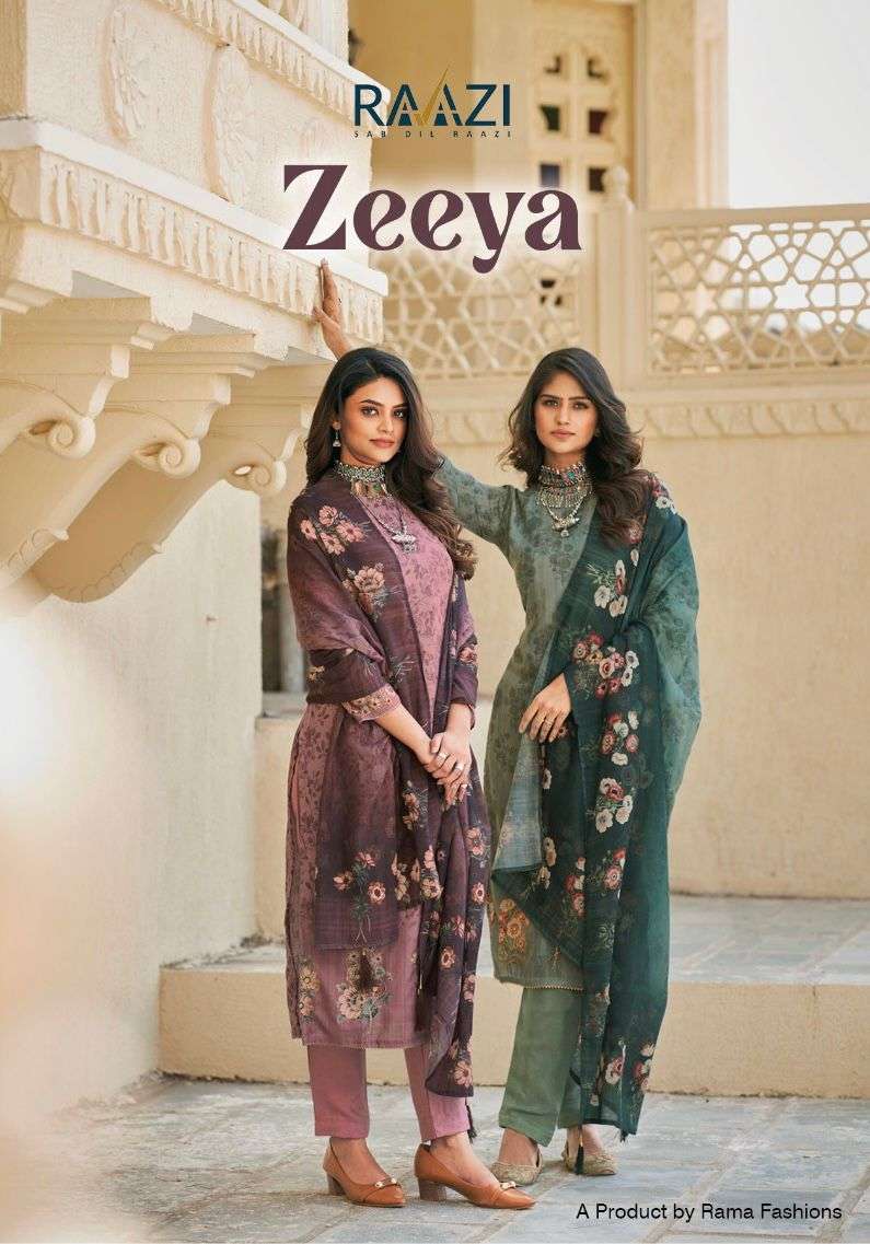 rama fashion raazi zeeya summer printed salwar kameez collection 
