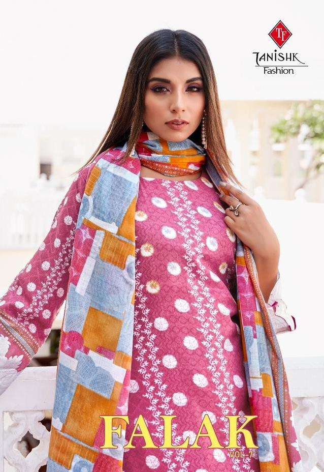 tanishk fashion falak vol 7 cotton print salwar kameez collection 