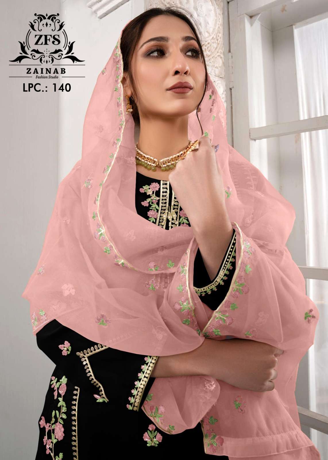 zainab fashion lpc 140 fabulous designer work readymade pakistani salwar kameez 