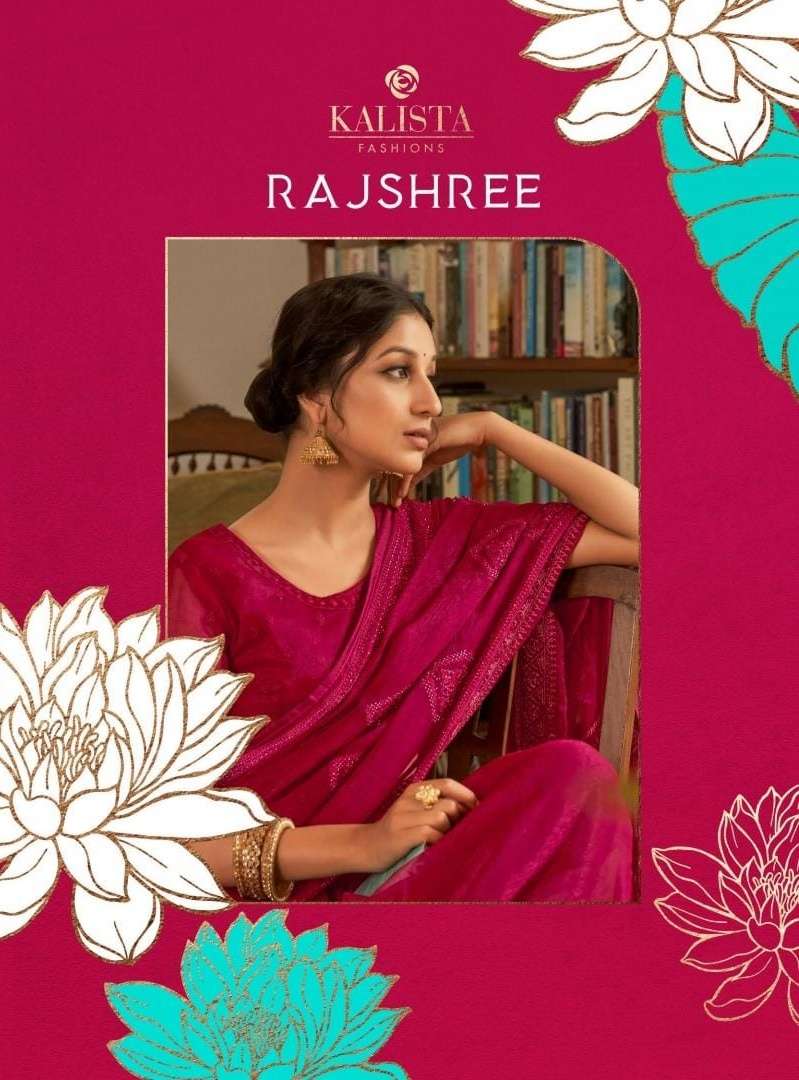 kalista fashion rajshree festive wear fancy designer shimmer sarees collection