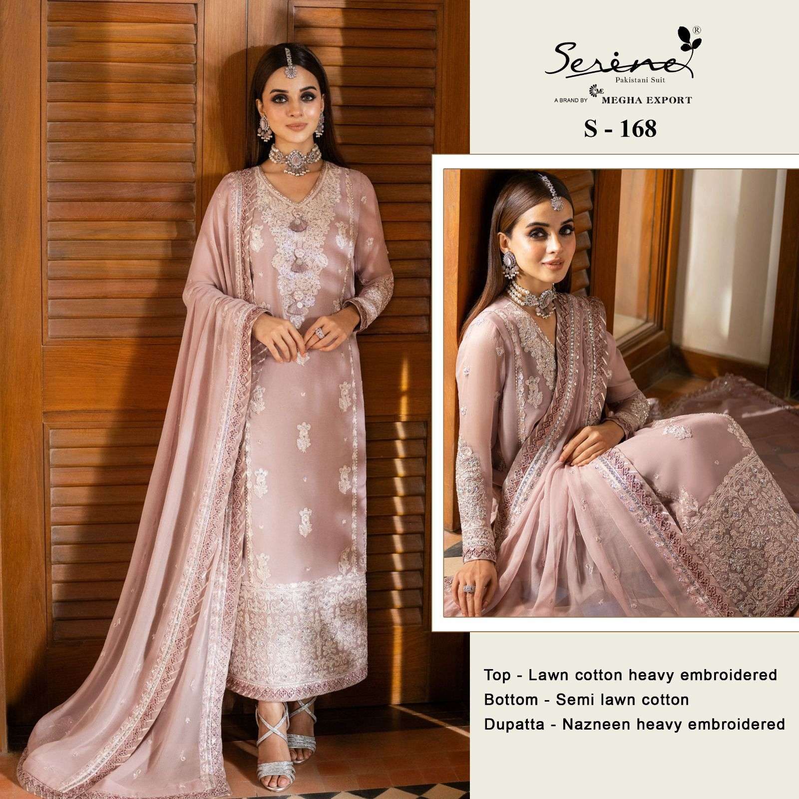 serine 168 amazing designer single pakistani suit