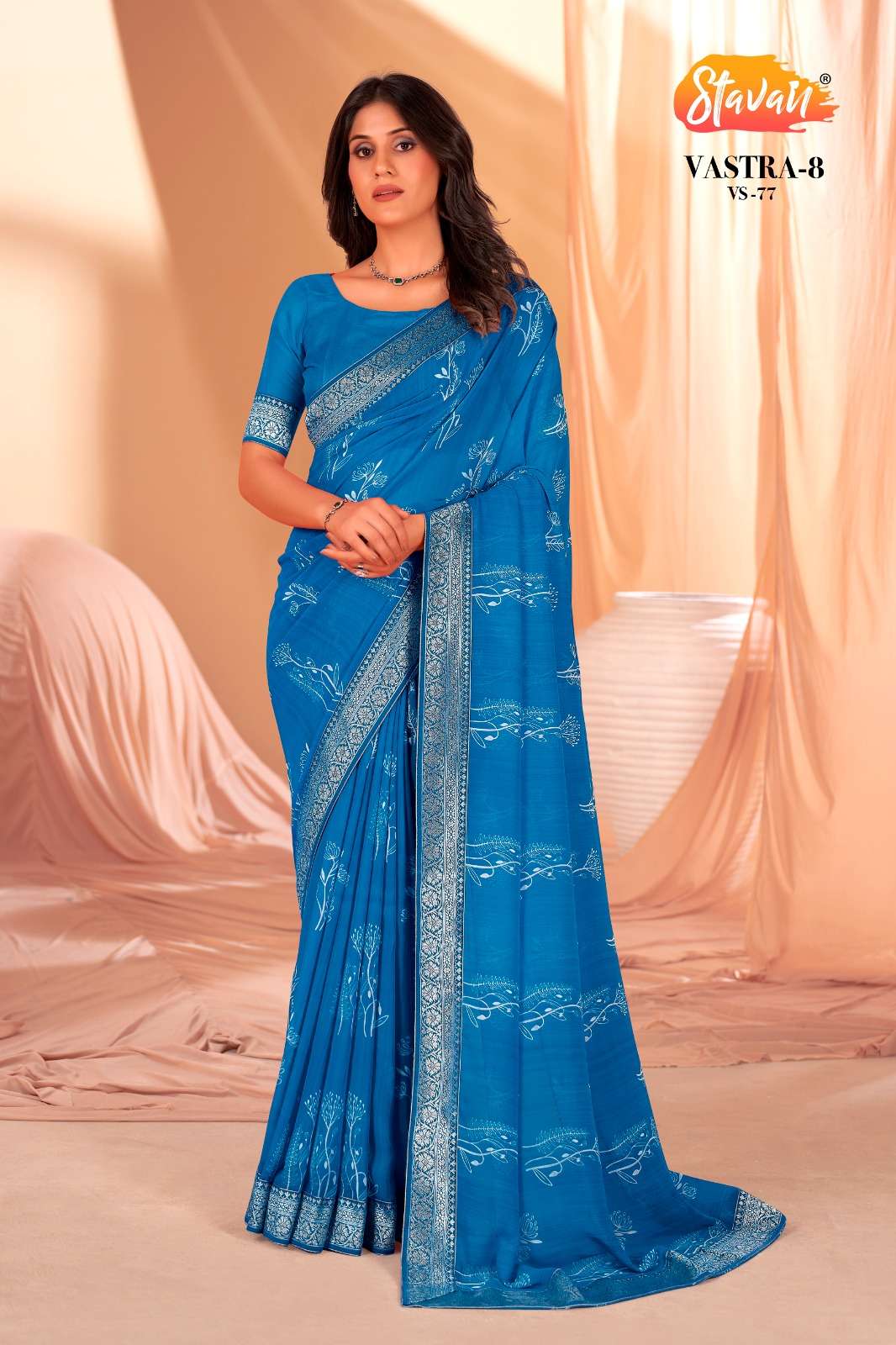 stavan vastra vol 8 heavy weightless fancy sarees online supplier