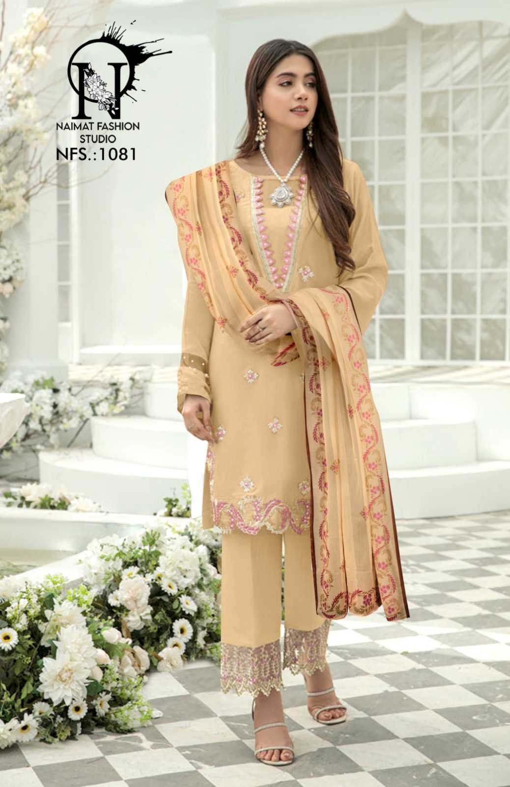 naimat 1081 pakistani readymade embroidery classy collection salwar suit for festive