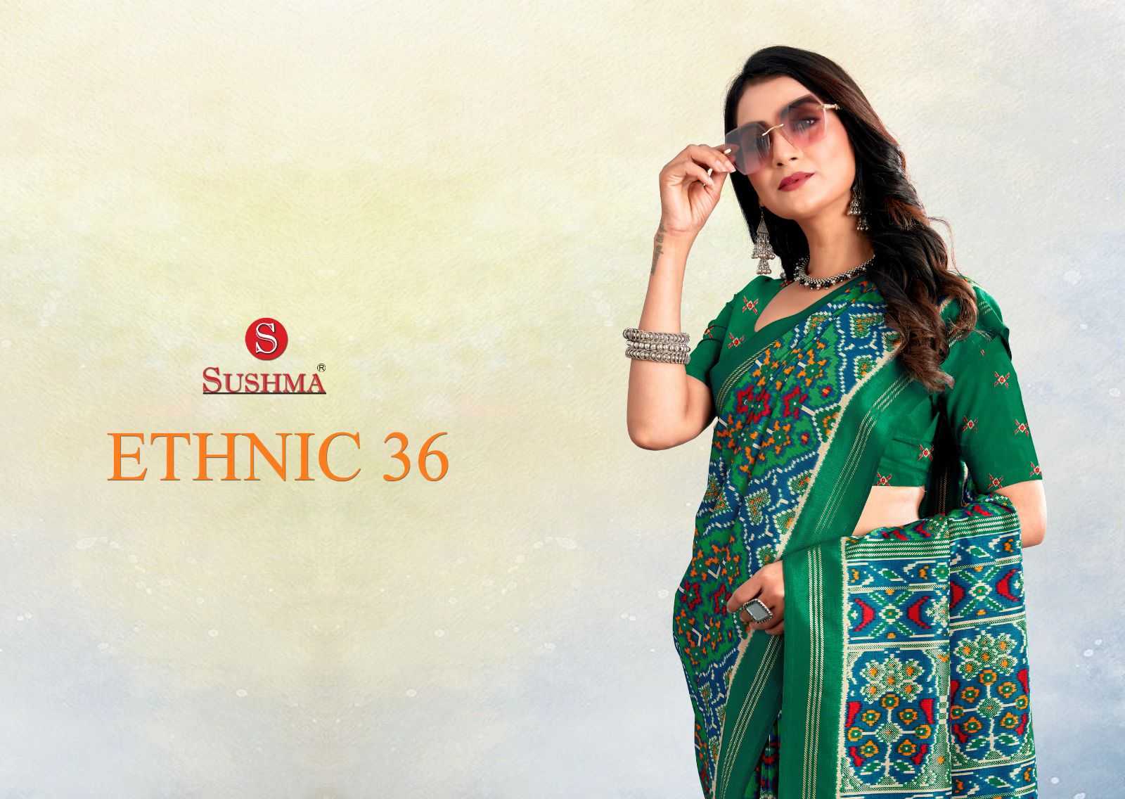 sushma ethnic 36 fancy silk sarees wholesale