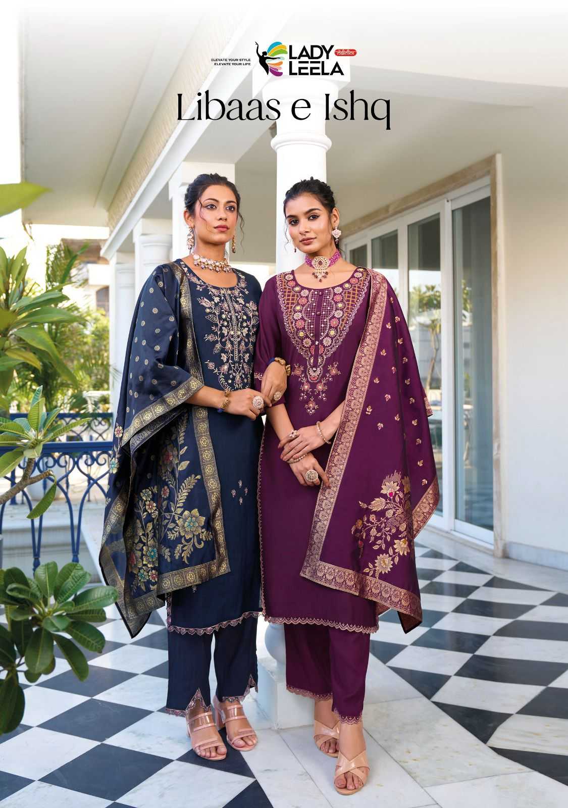 lady leela libaas e ishq elegant designer readymade 3 pcs set luxury festive collection 