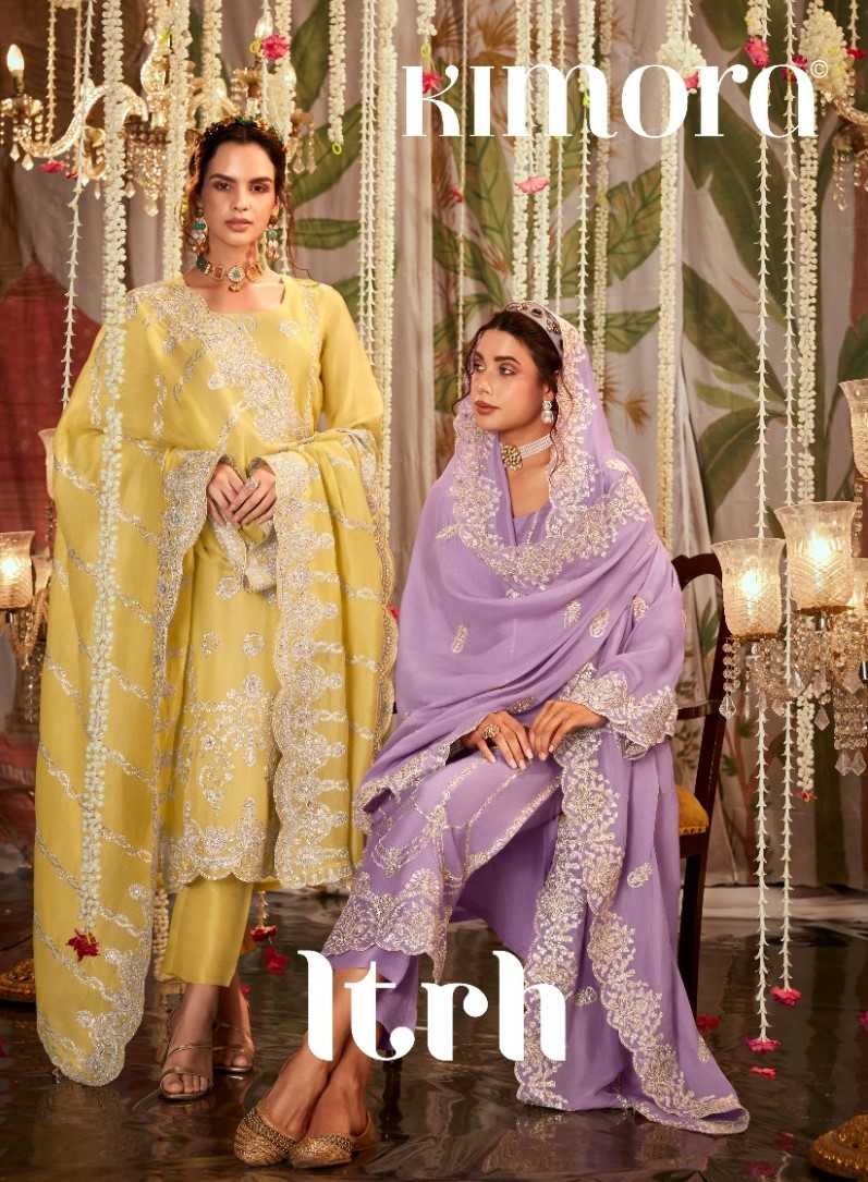 kimora itrh designer pakistani embroidery occasion wear unstitch ladies suit