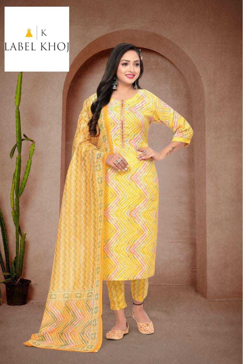 label khoj pick and choose adorable kurti pant dupatta 