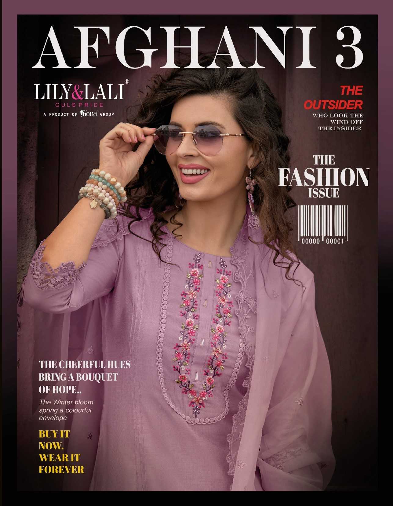 lily and lali afghani vol 3 exclusive designer afghani salwar kameez readymade collection