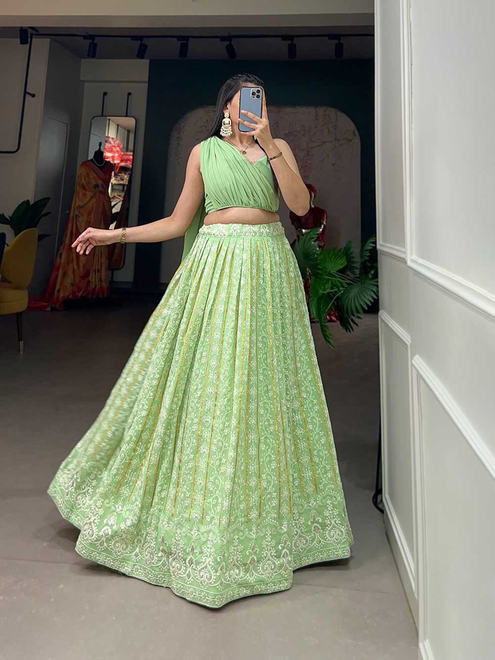 pr nnk1520pst readymade wedding wear single lehenga