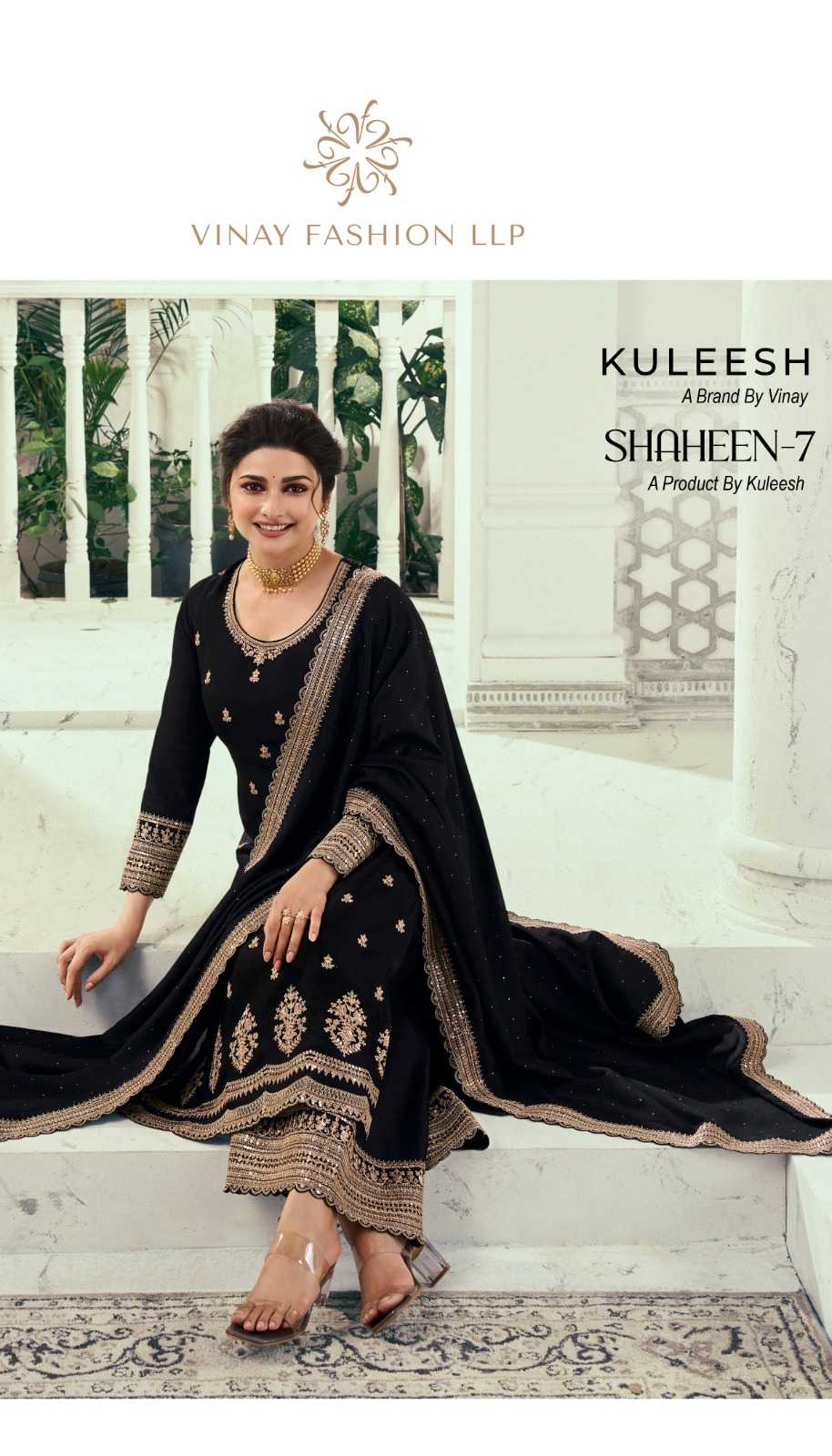 vinay fashion kuleesh shaheen vol 7 designer occasion wear unstitch ladies suit