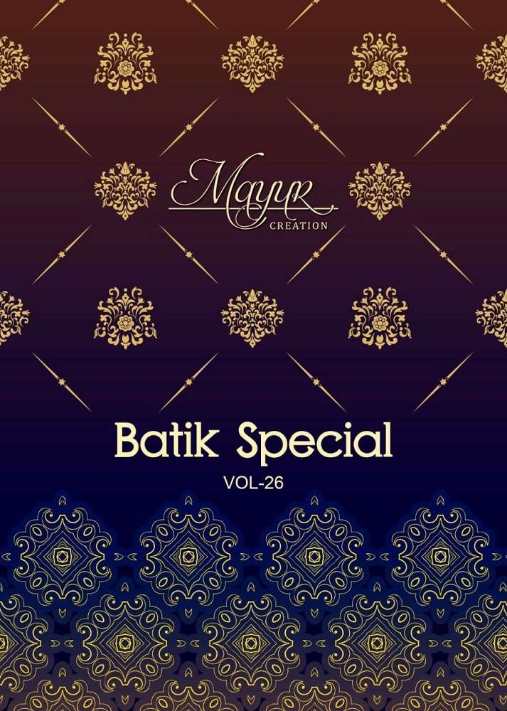 batik special vol 26 by mayur creation fancy casual cotton dress material