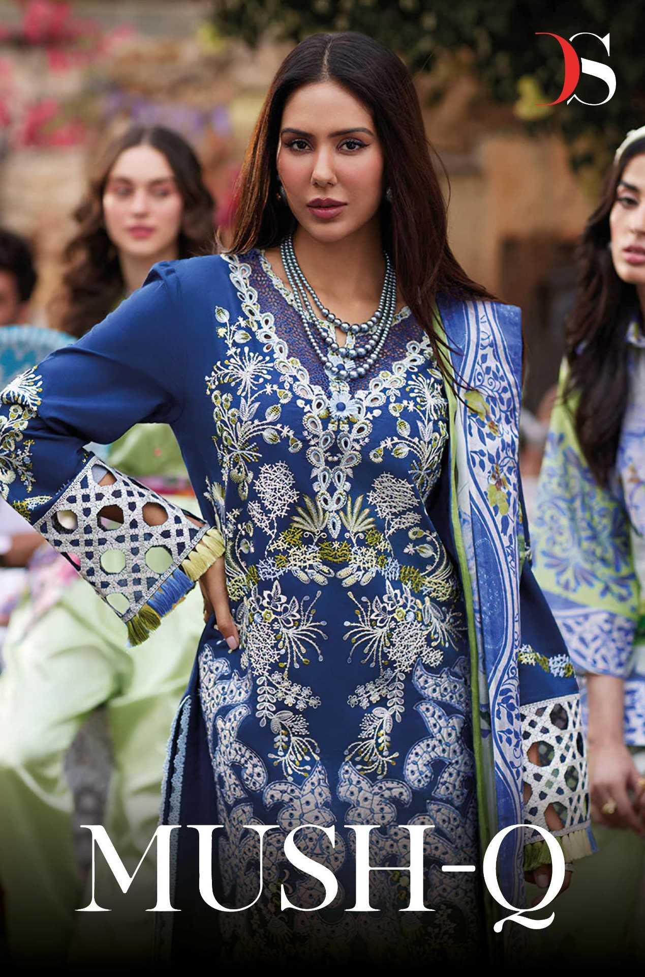 deepsy suits mush q 5021-5026 pakistani embroidery work unstitch salwar kameez