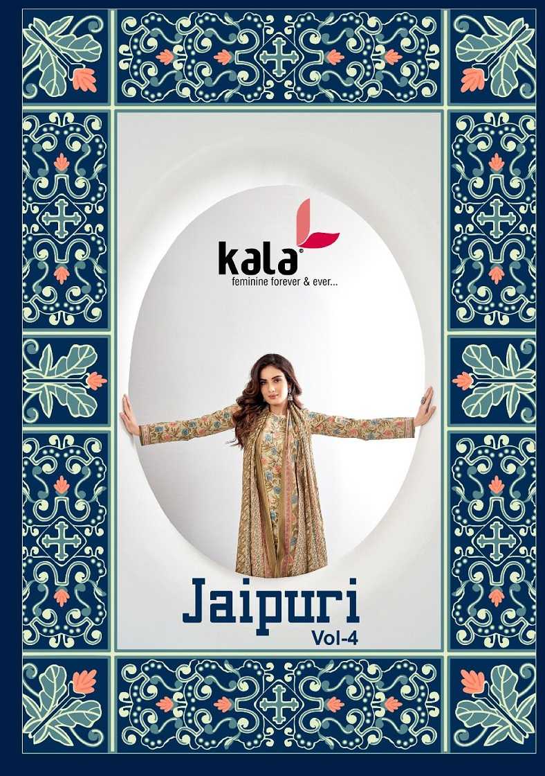 jaipuri vol 4 by kala readymade cotton salwar suit catalog