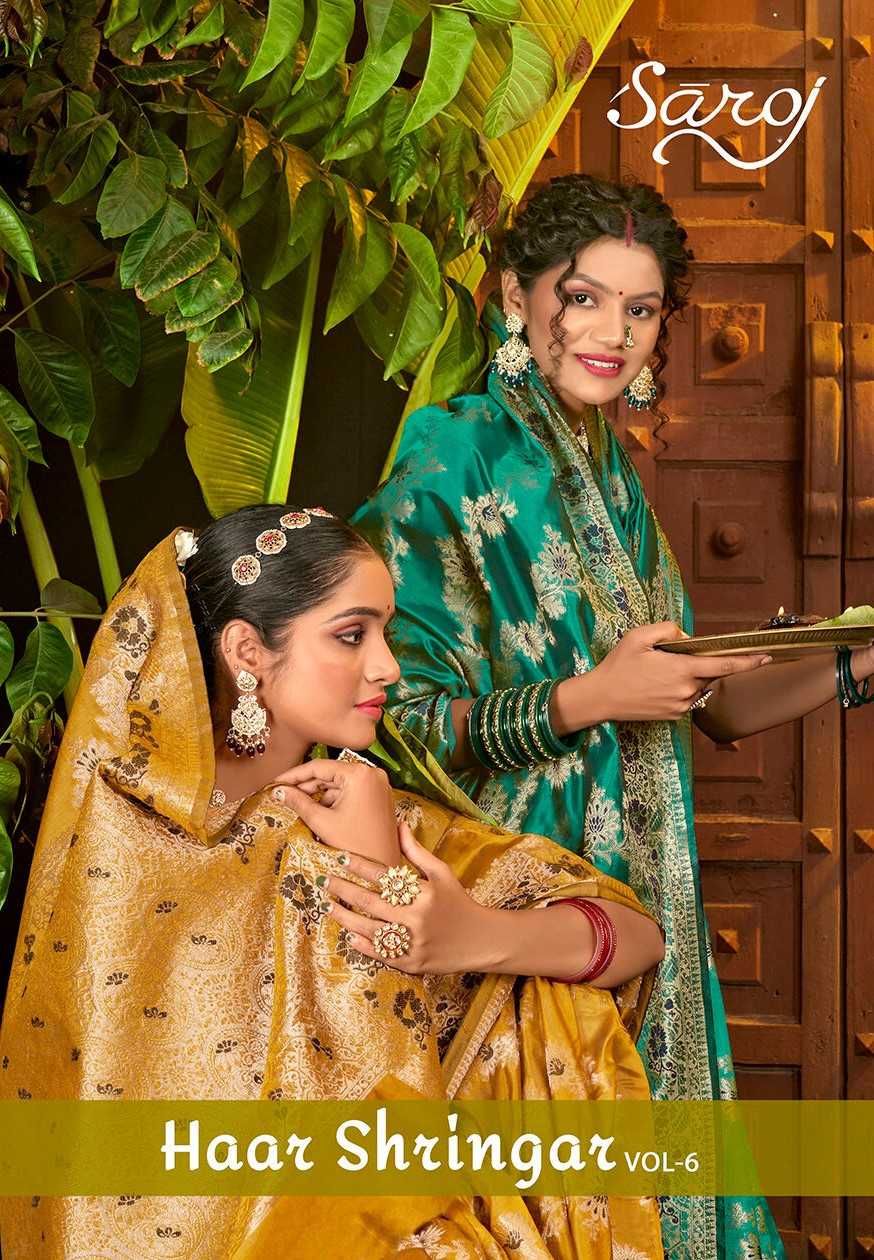 haar shringar vol 6 by saroj beautiful wear saree collection 
