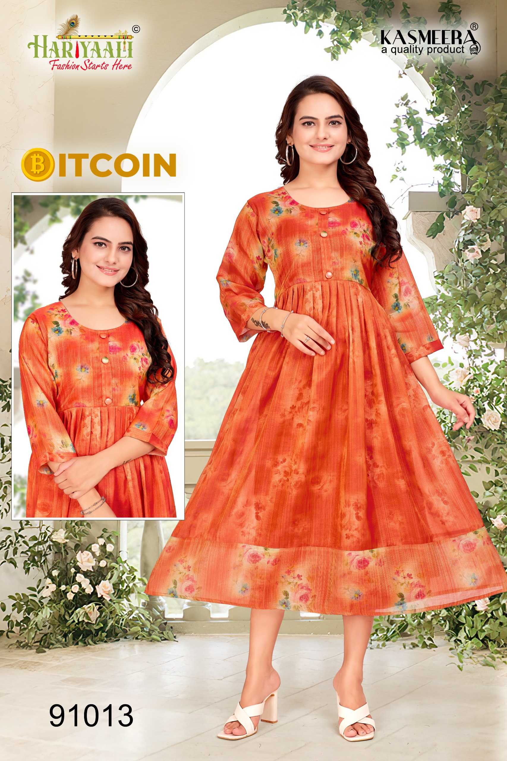 hariyaali bitcoin vol 2 latest wear readymade kurti collection combo set 