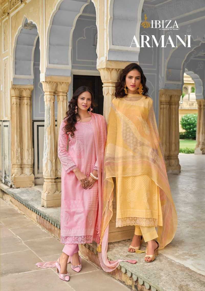 ibiza armani stylish wear cotton unstitch salwar kameez