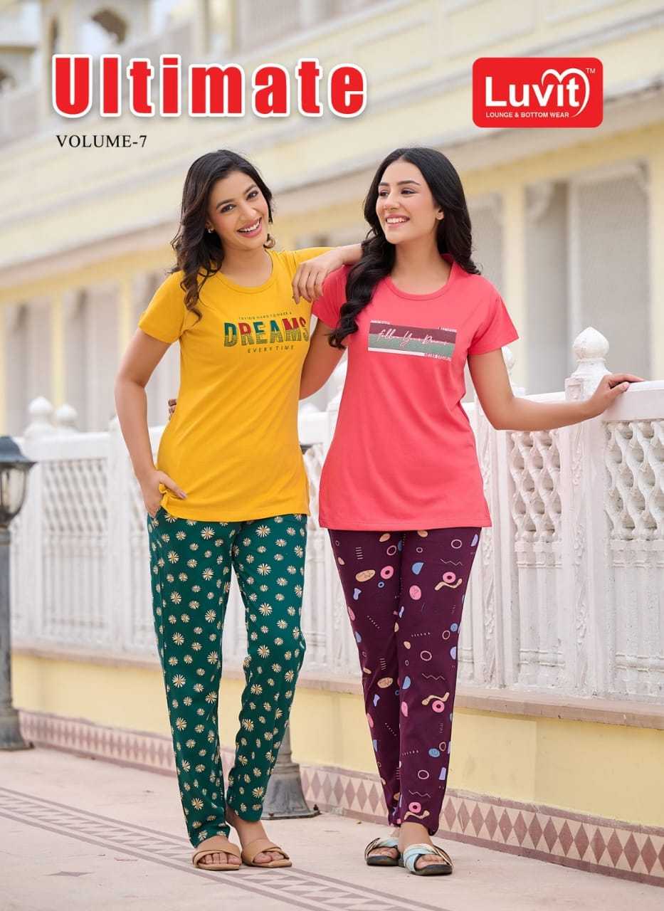luvit ultimate vol 7 latest trendy comfortable full stitch night suit collection
