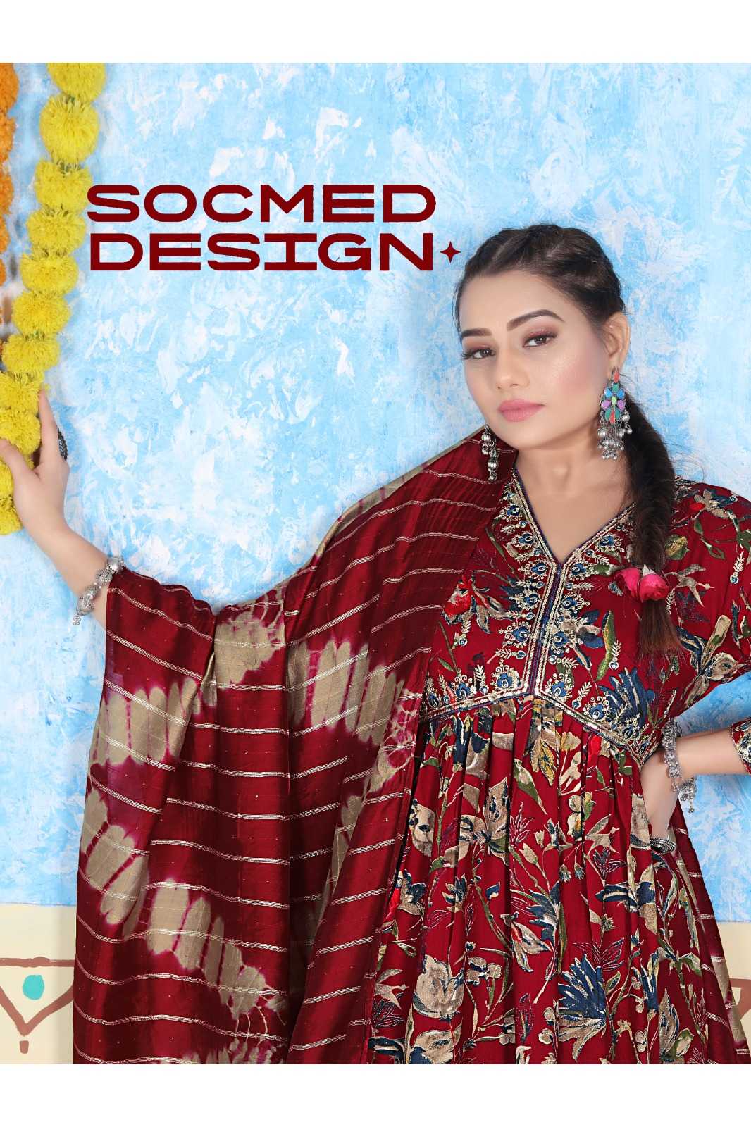 pooja vol 03 by mystic9 latest designer aliya cut embroidery readymade salwar suit