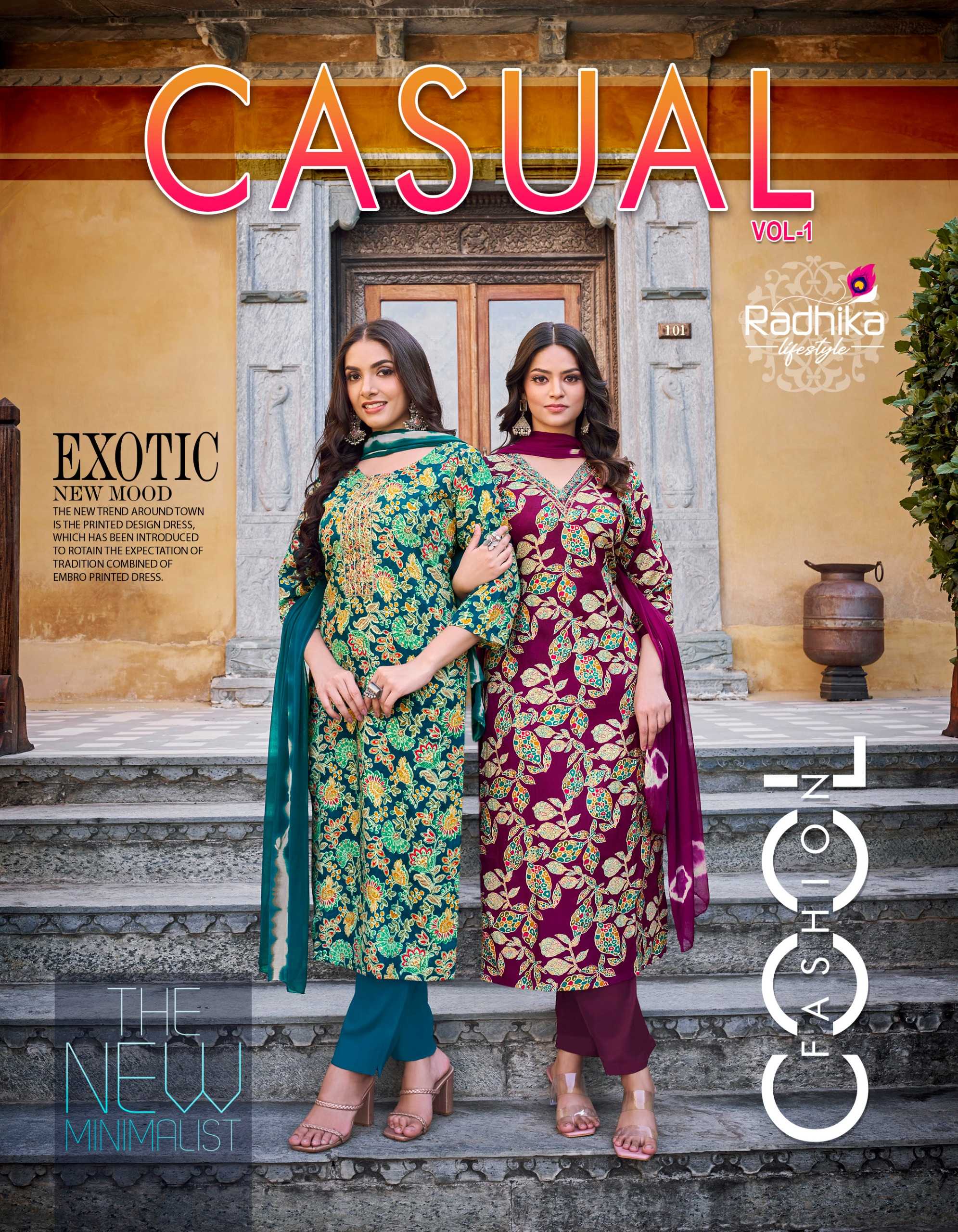radhika lifestyle casual vol 1 beautiful wear readymade rayon kurti 