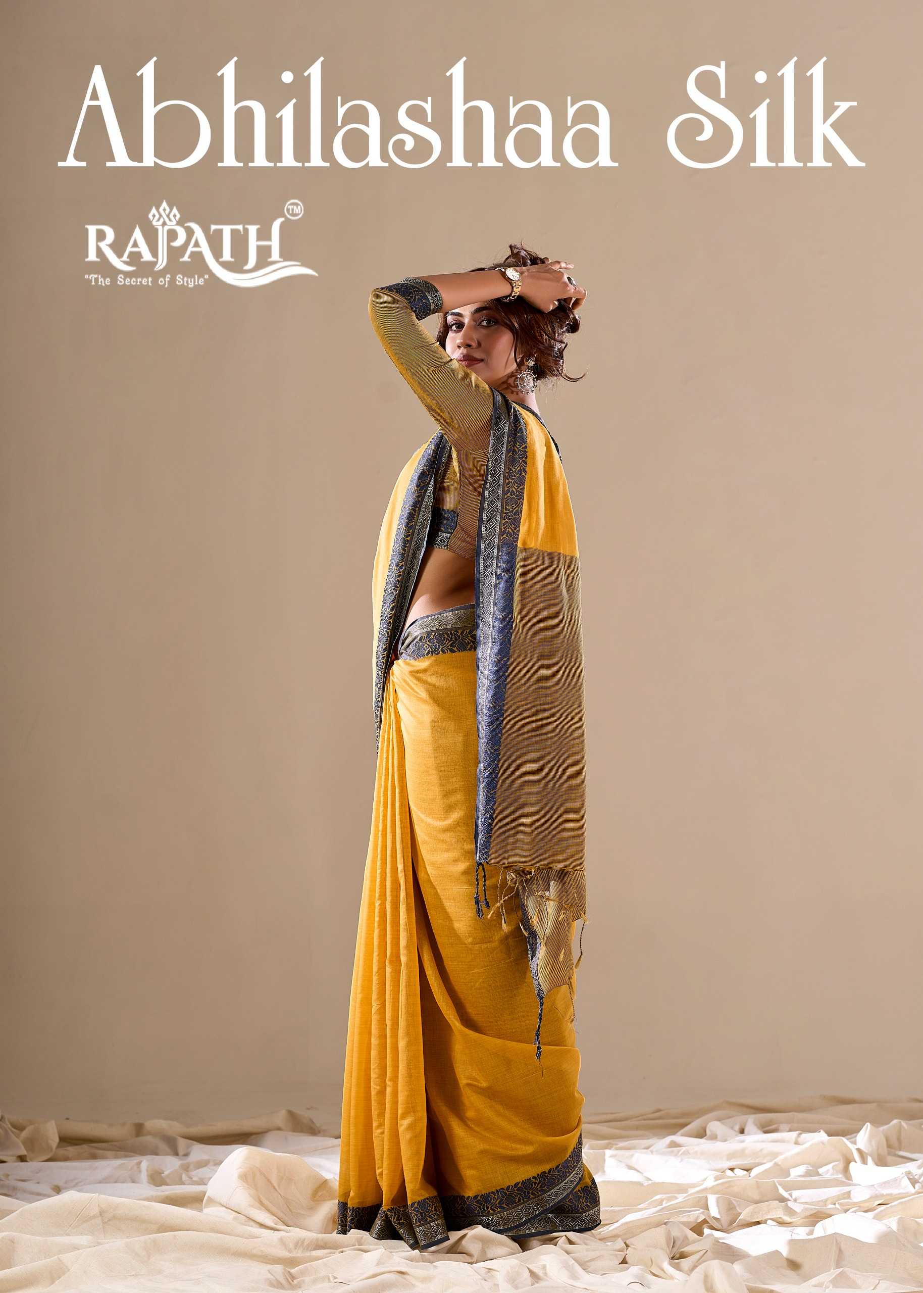 rajpath abhilasha silk beautiful wear handloom cotton saree collection 