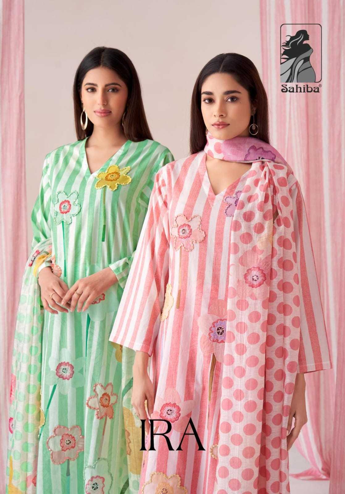 sahiba ira lawn cotton designer wear unstitch salwar suit 
