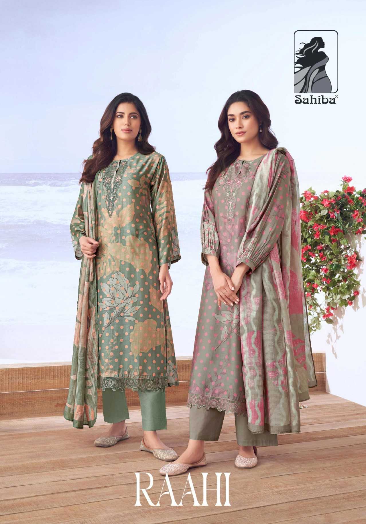 sahiba raahi muslin silk amazing wear unstitch salwar kameez 