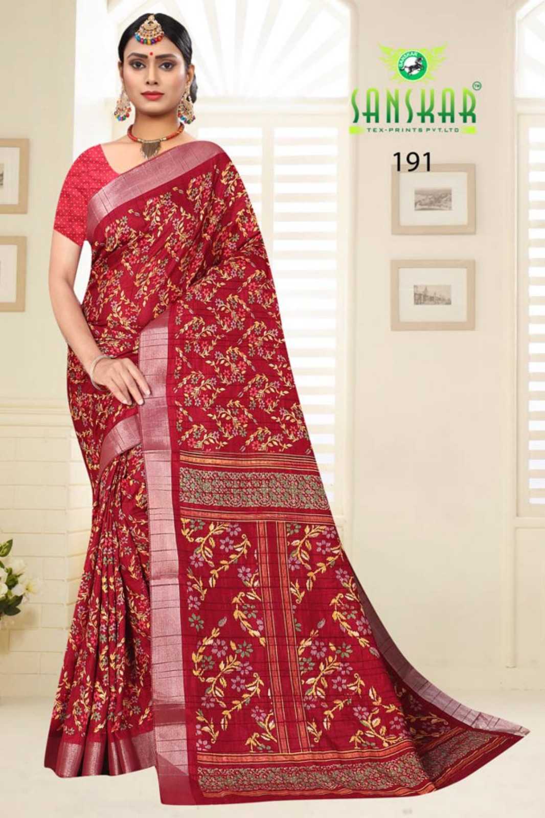 sanskar kranti vol 3 daily wear printed saree