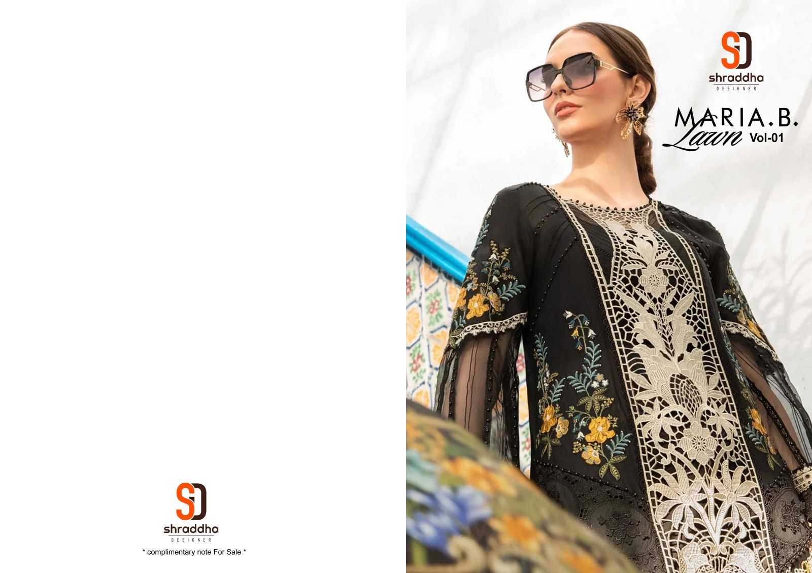 Shraddha designer maria.b lawn vol 1 new launching salwar suit
