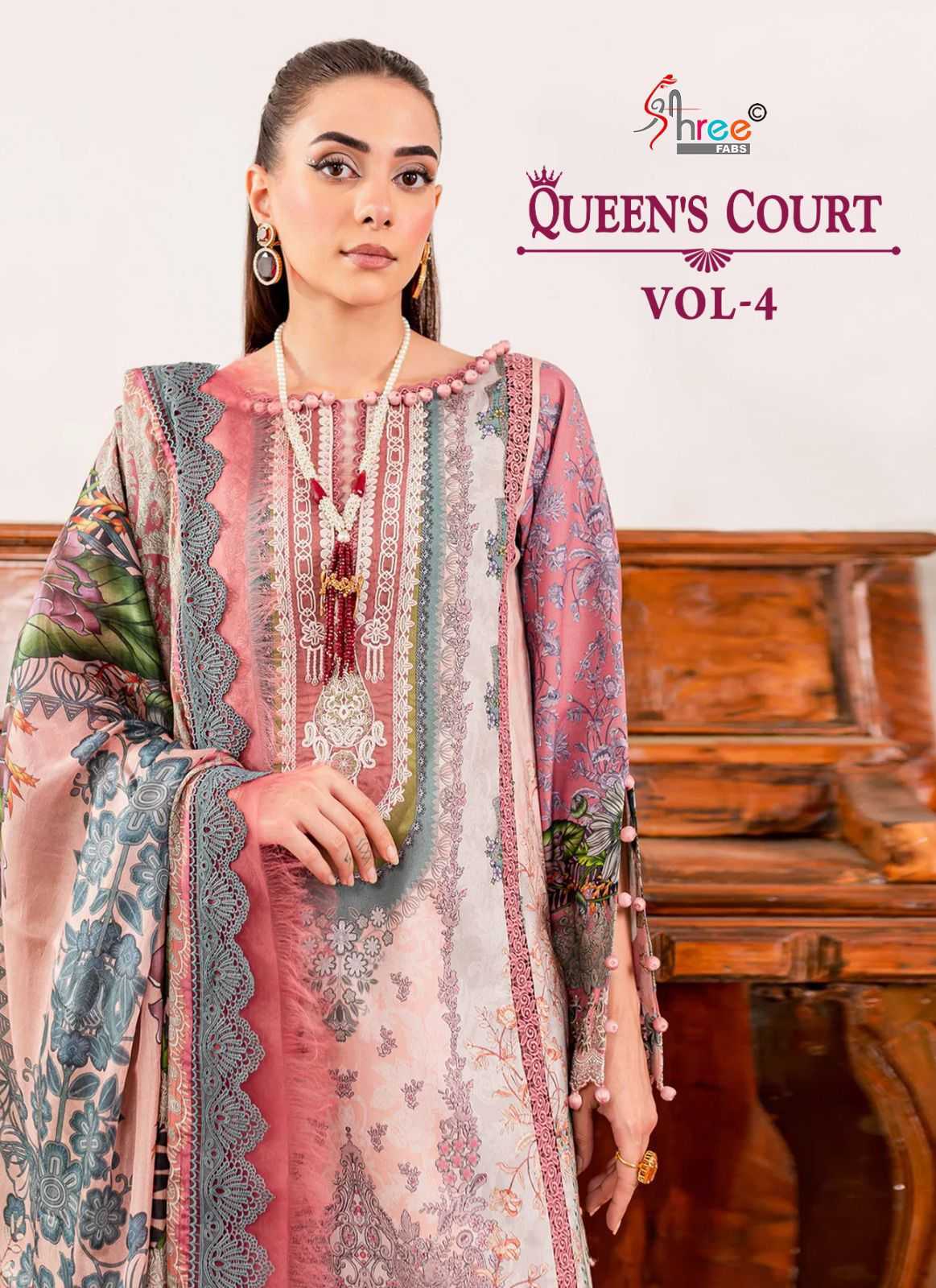 shree queens court vol 4 regular use pakistani unstich salwar kameez