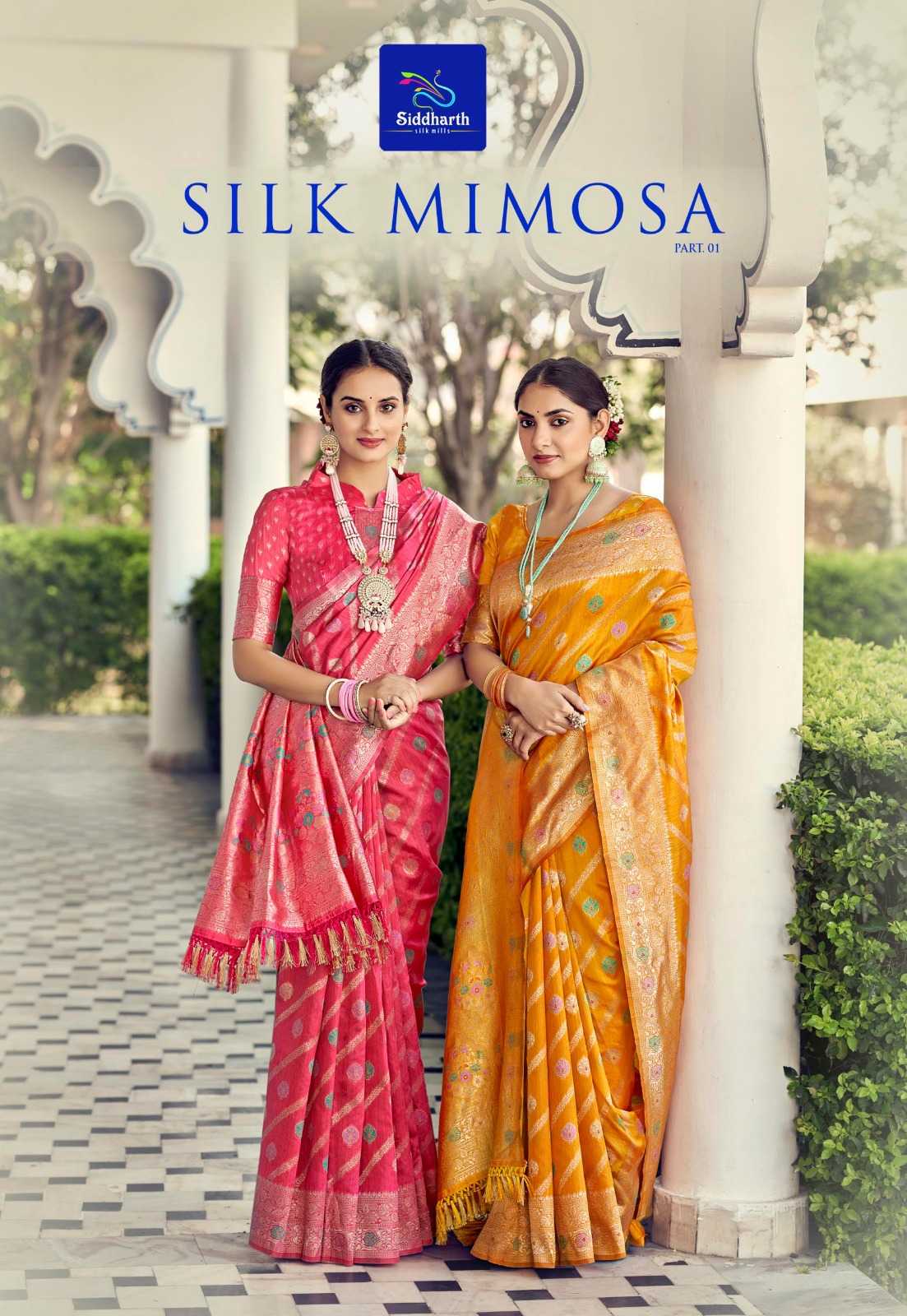 Silk mimosa by siddharth latest fashionable silk saree supplier