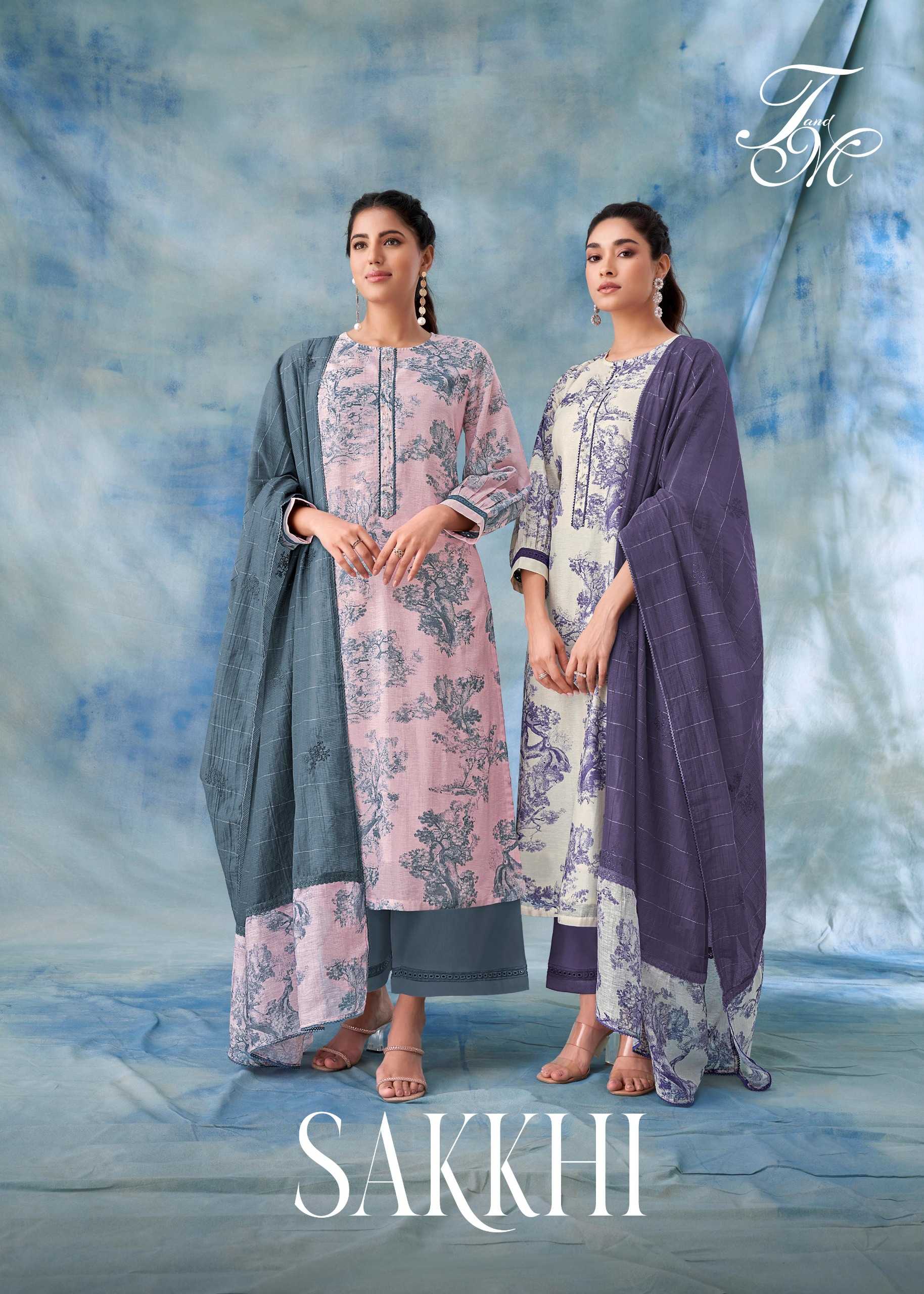 t & m designer sakkhi occasion viscose unstitch salwar suit collection 