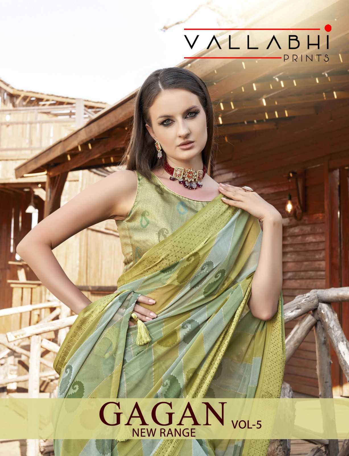 vallabhi prints gagan vol 5 georgette amazing wear saree 