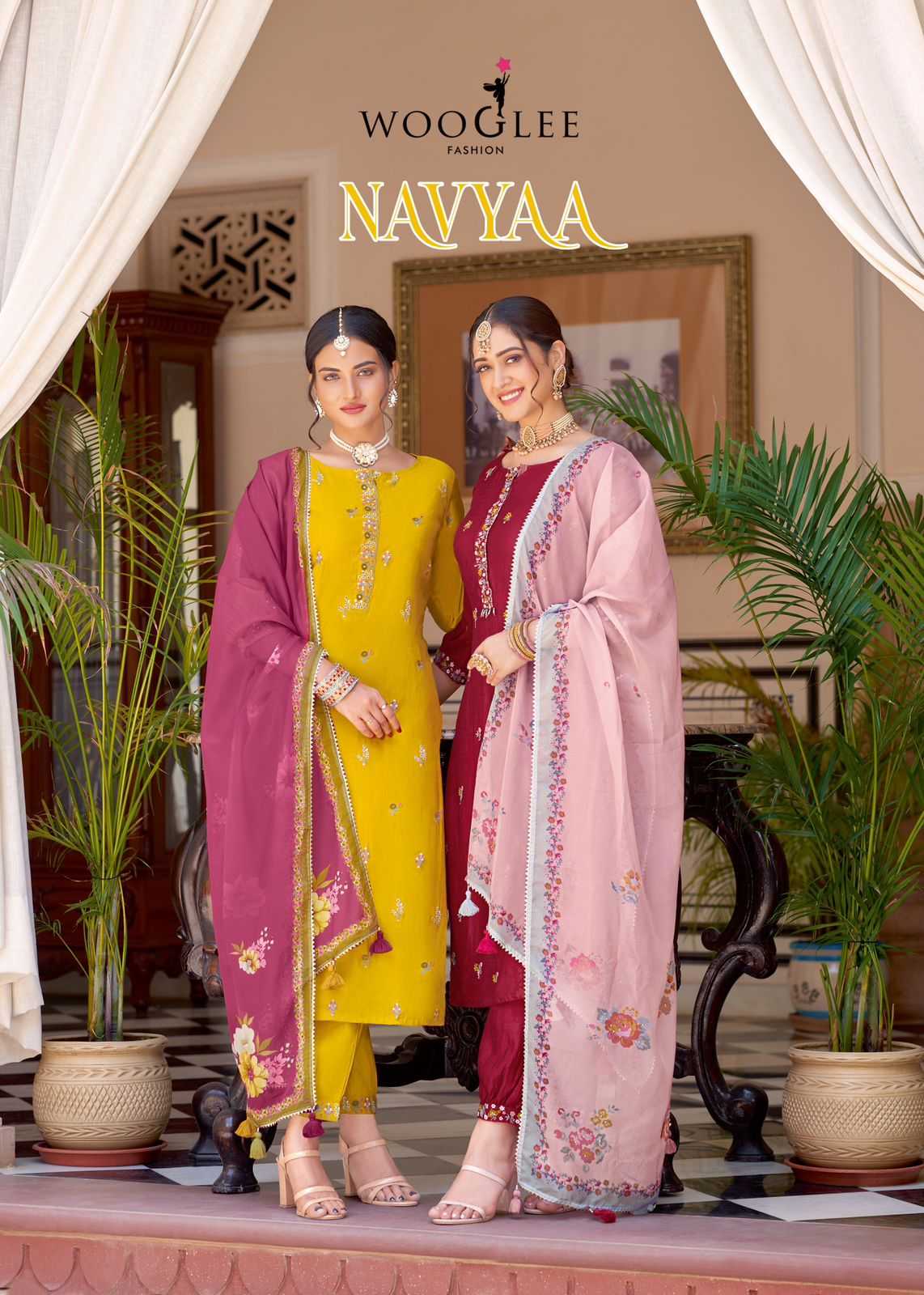 wooglee navyaa amazing wear readymade salwar suit collection 