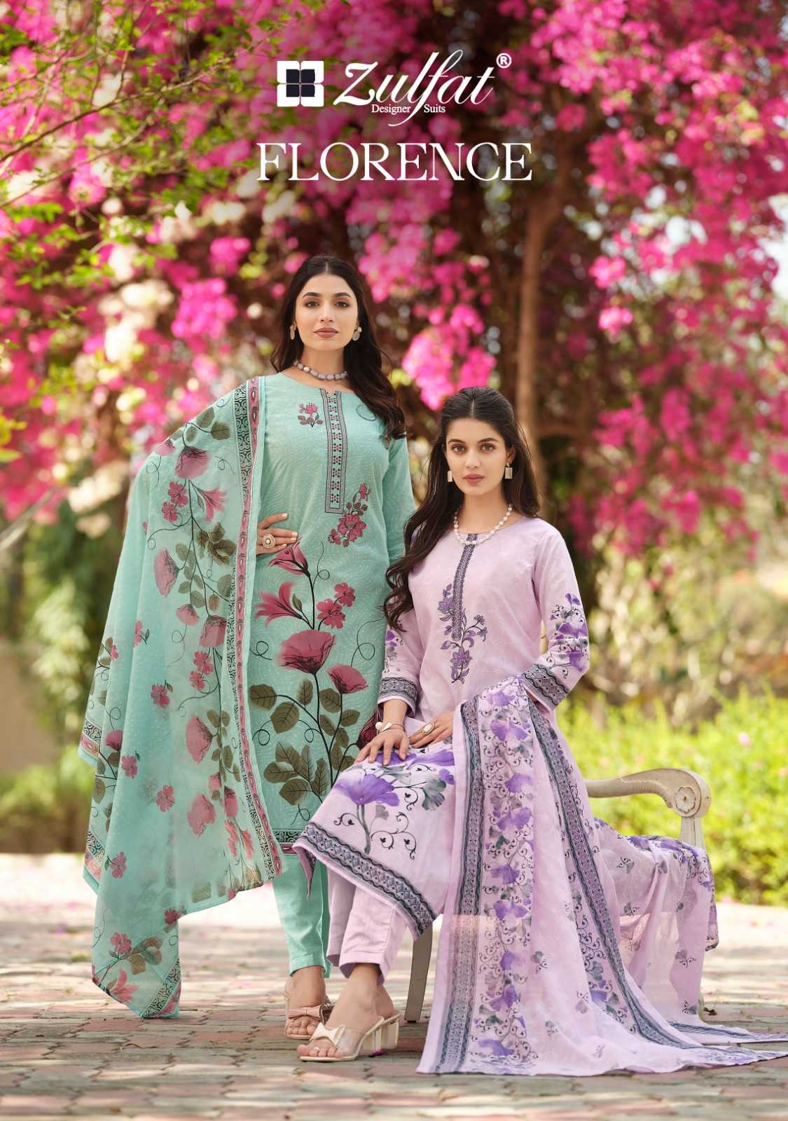 zulfat by florence launch pure cotton exclusive with embroidery pakistani style salwar kameez