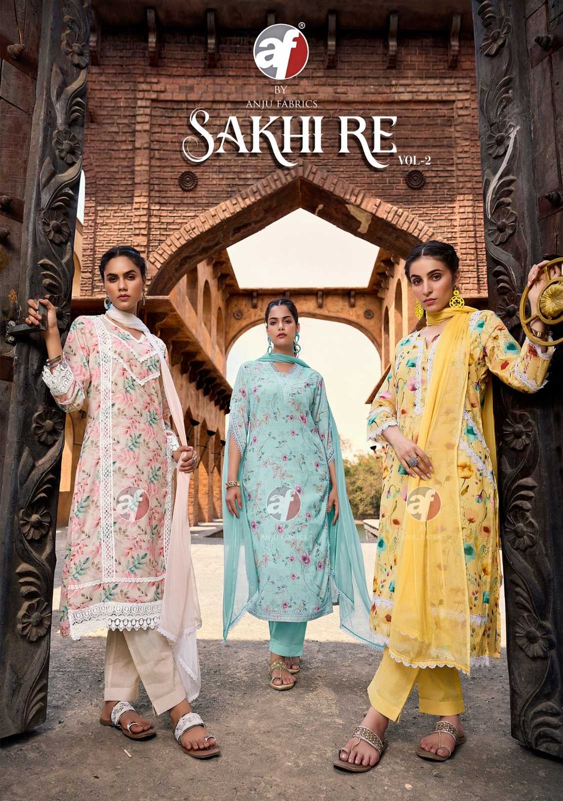 anju fab sakhi re vol 2 fully stitch exclusive linen cotton salwar kameez exports