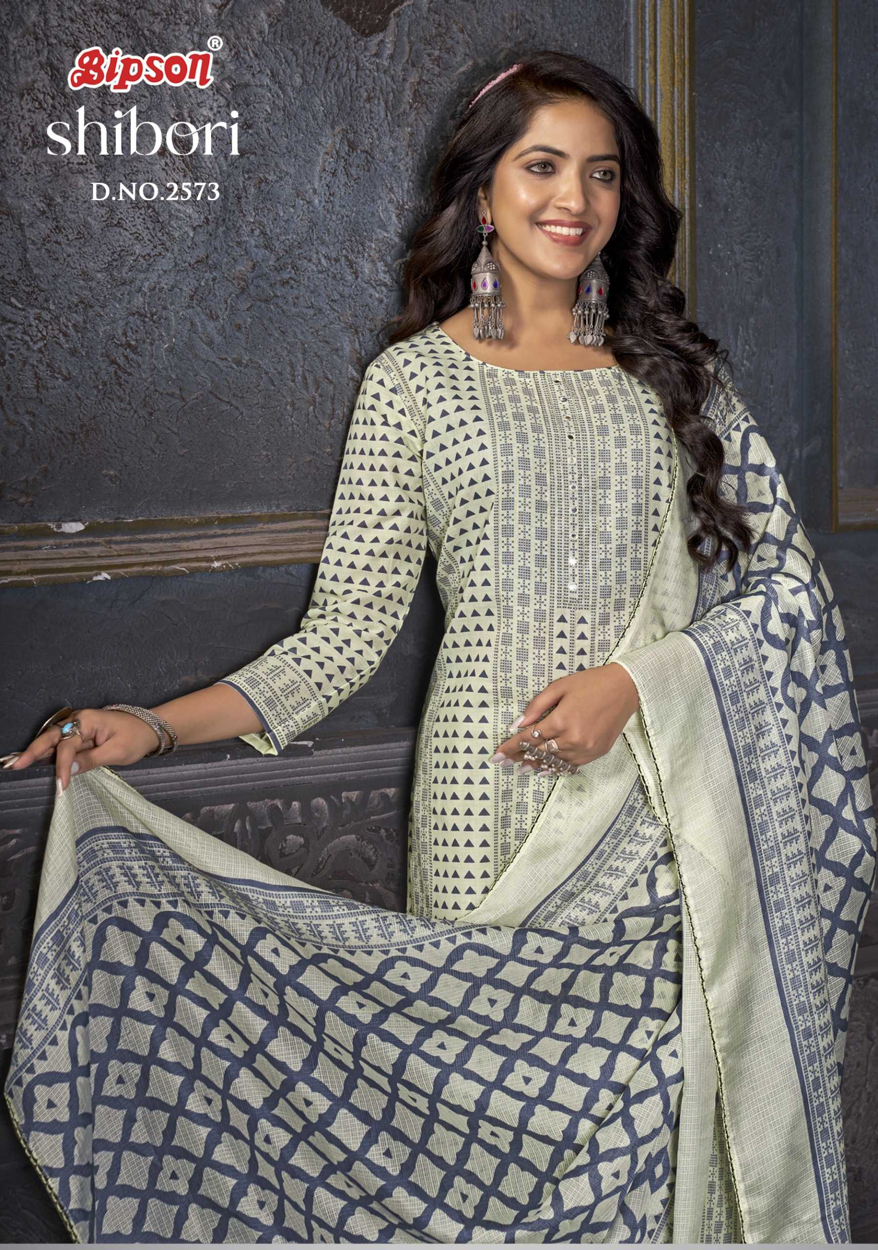 bipson prints shibori 2573 cotton fancy salwar kameez dress material exports