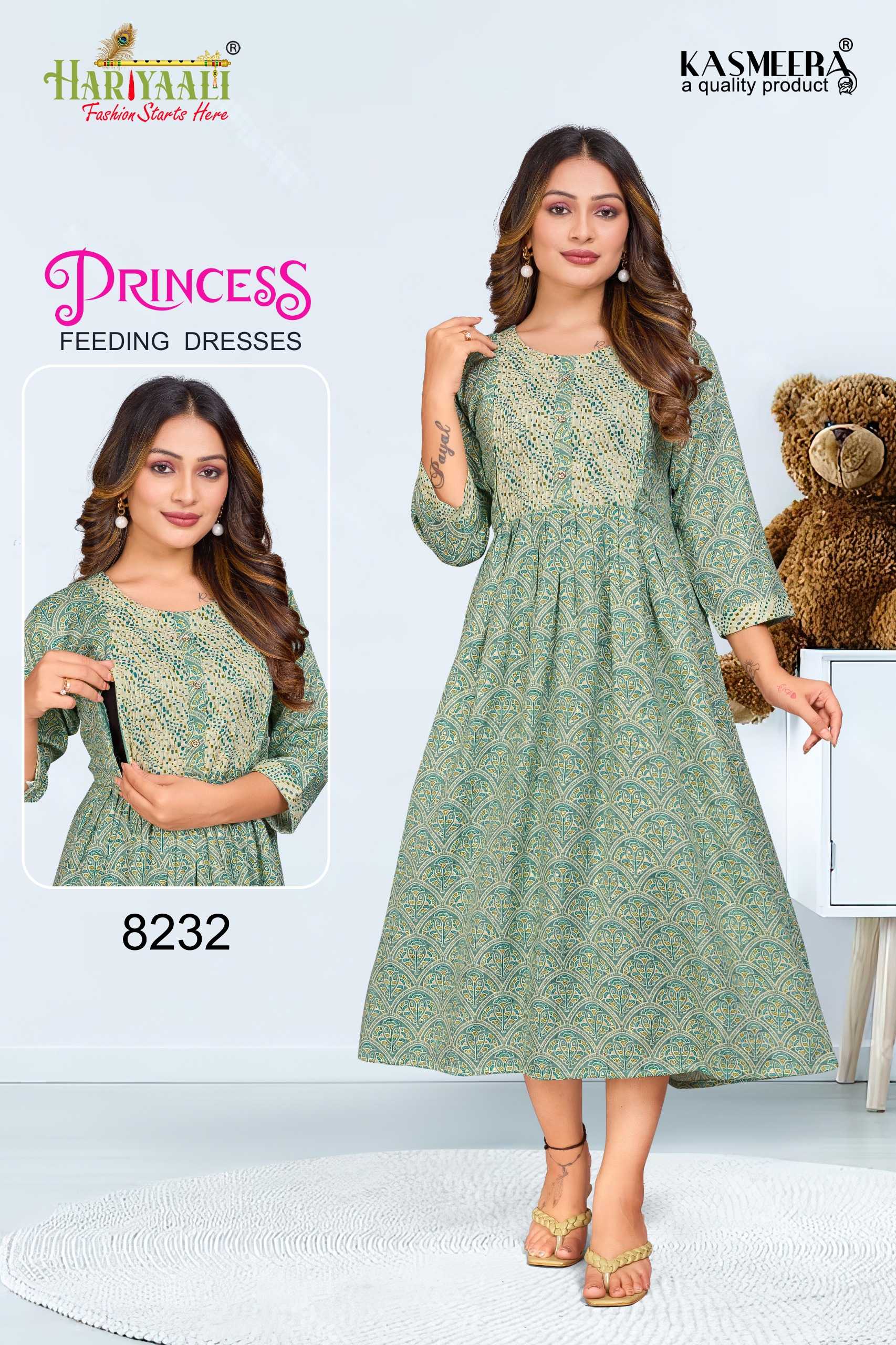 princess vol 2 by hariyaali new launch fancy daily capsual comfy wear full stitch feeding top combo set
