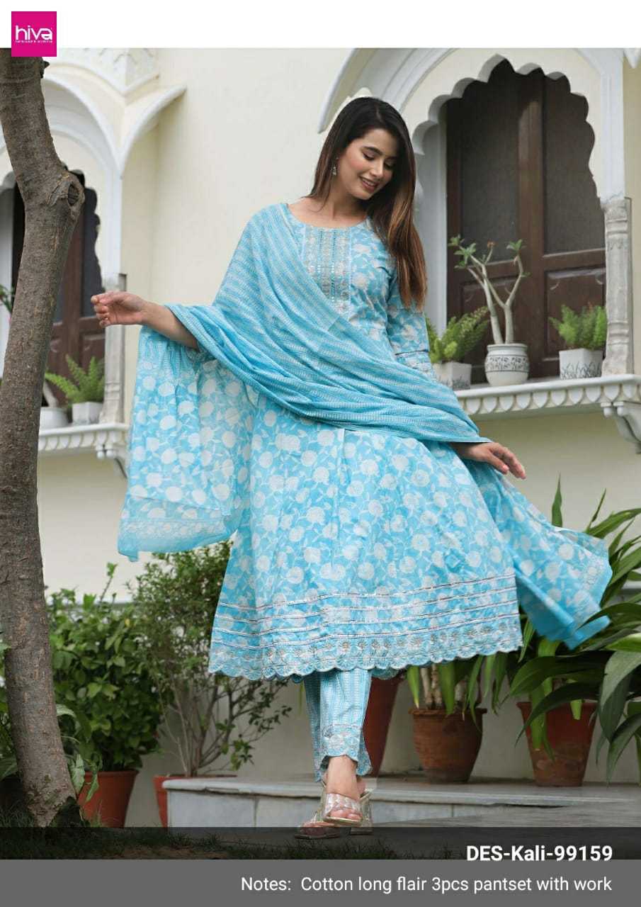 hiva combo set fancy stylish cotton Kali fully stitch salwar kameez 