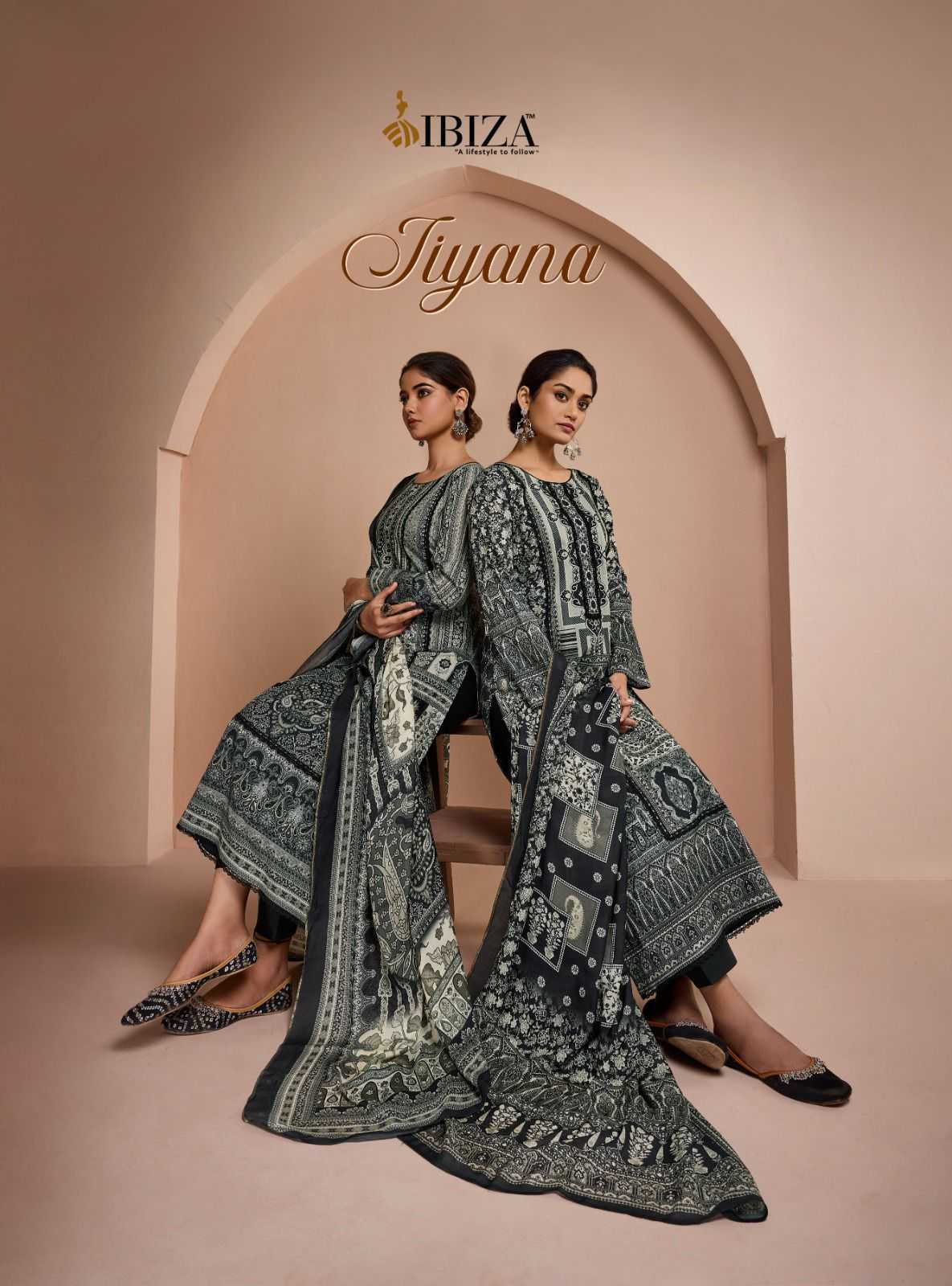 ibiza jiyana launch hit ethnic style pakistani lawn cotton salwar suit dress material