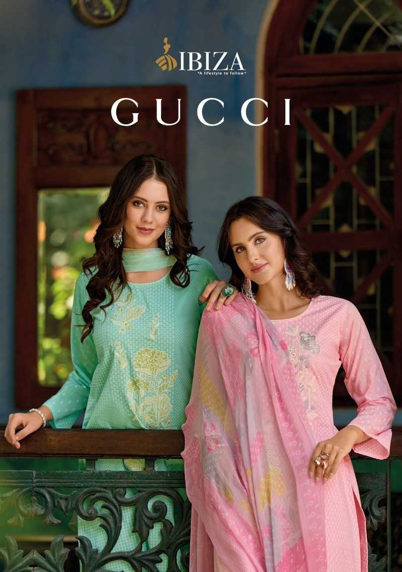 ibiza presents gucci new stylish pure lwan cotton salwar suit wholesaller
