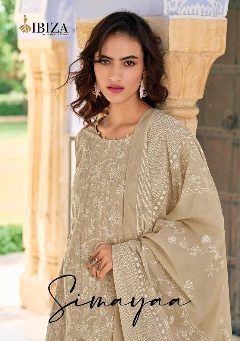 ibiza simayaa new pakistani style lawn cotton unstitch salwar kameez exports