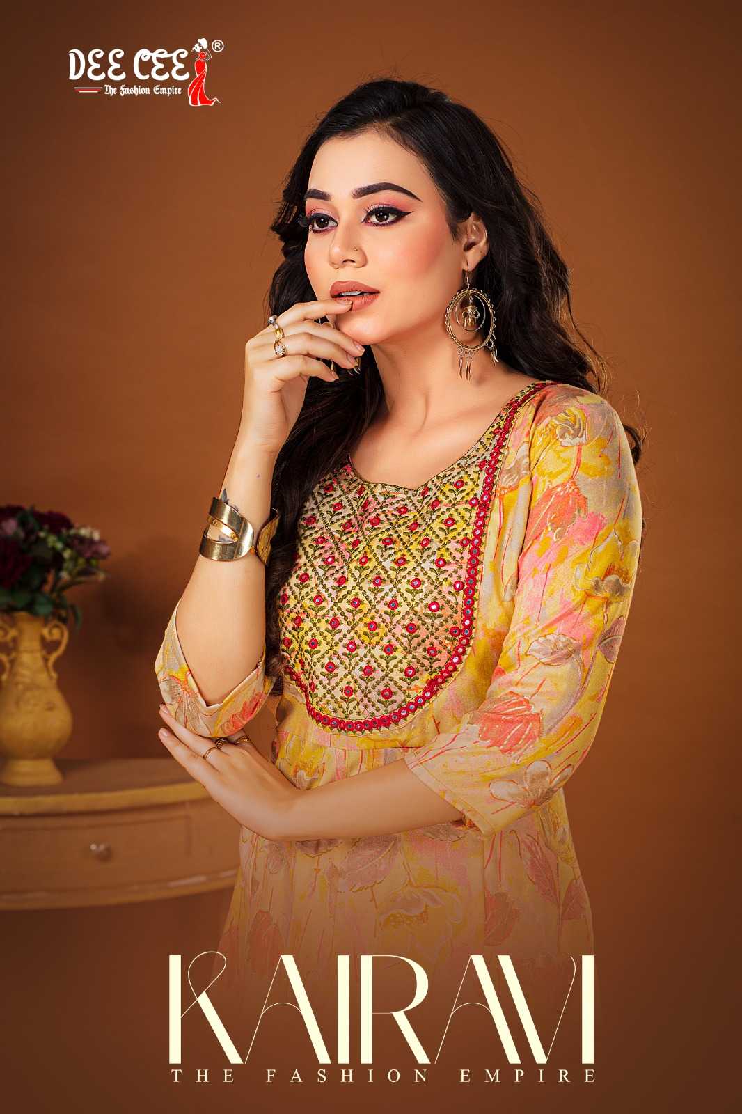 deecee presents kairavi full stitch rayon anarkali pattern big size salwar suit 