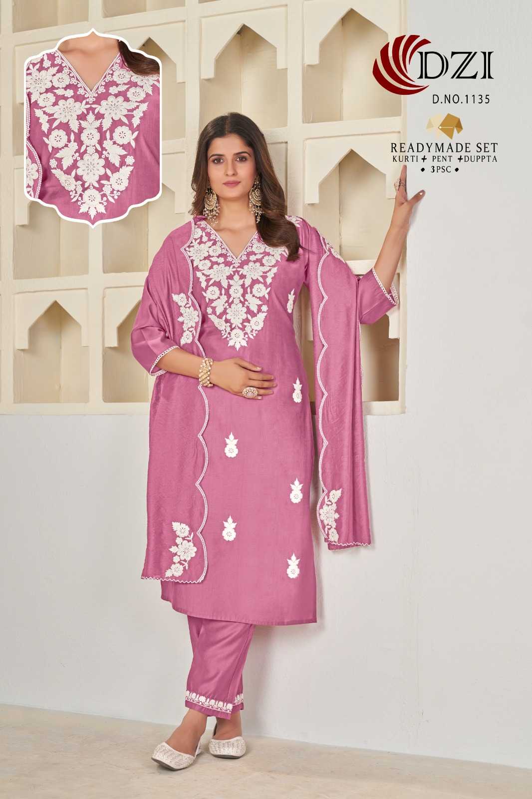 Kajree fashion 1134-1135-1136 viscose Cotton ready made kurti pant and duppata salwar kameez