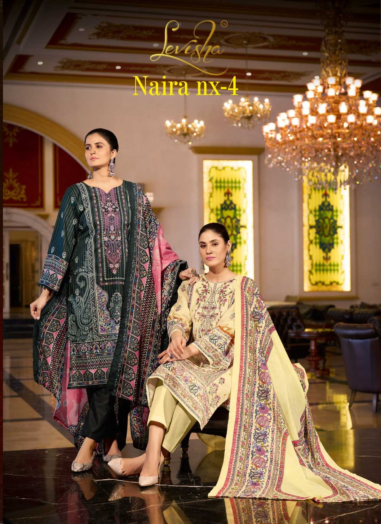 levisha naira nx vol 4 launch hit design cemric cotton pakistani style salwar kameez