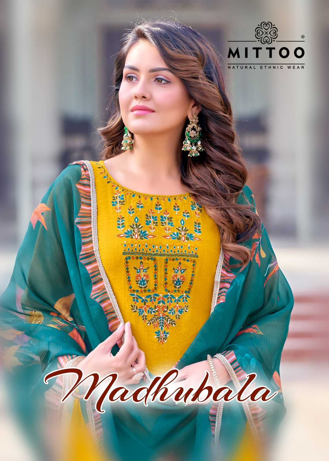madhubala by mittoo full stitched top bottom and dupatta