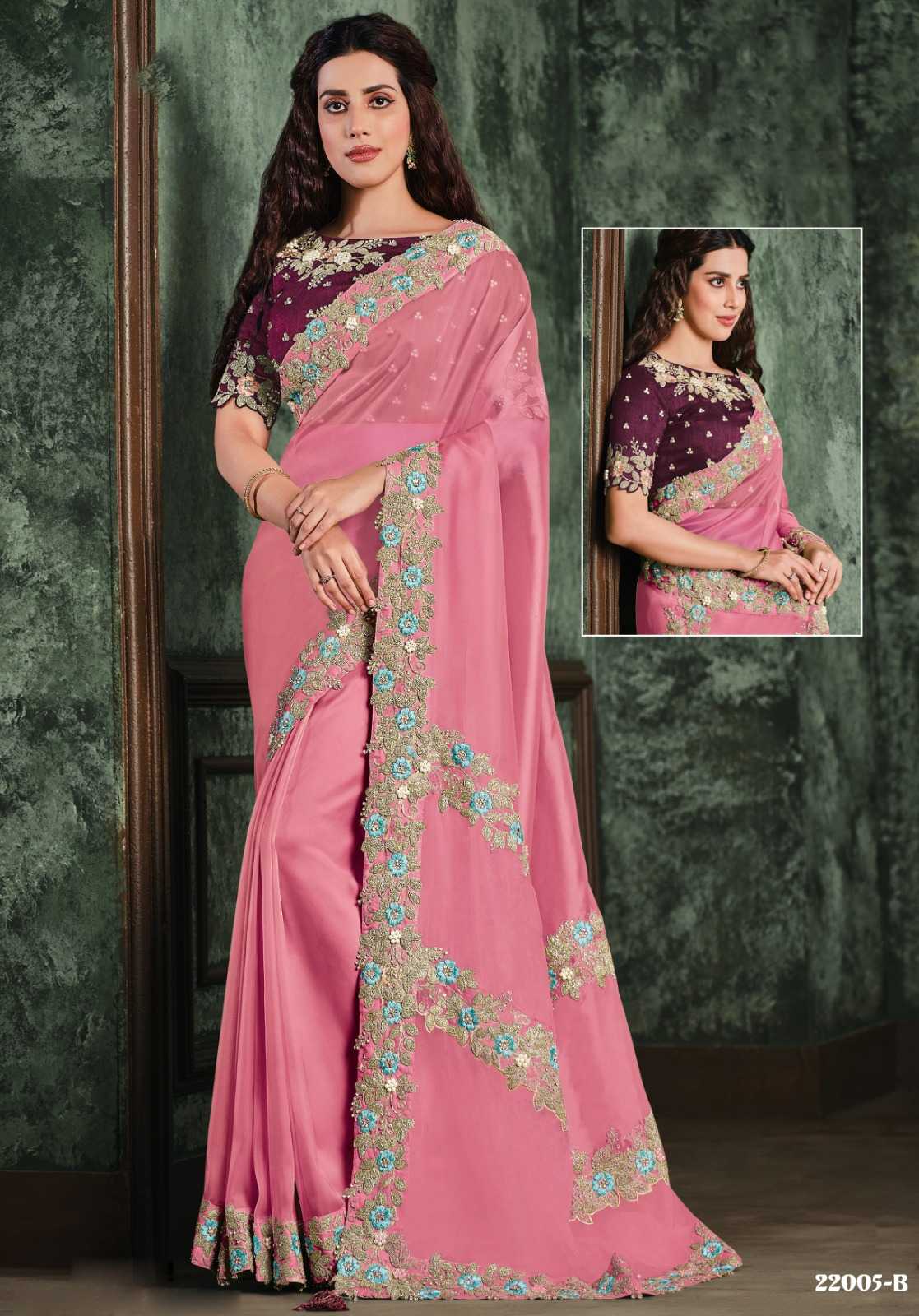mohmanthan 22000 shaira by mahotsav fancy party wear designer saree exports