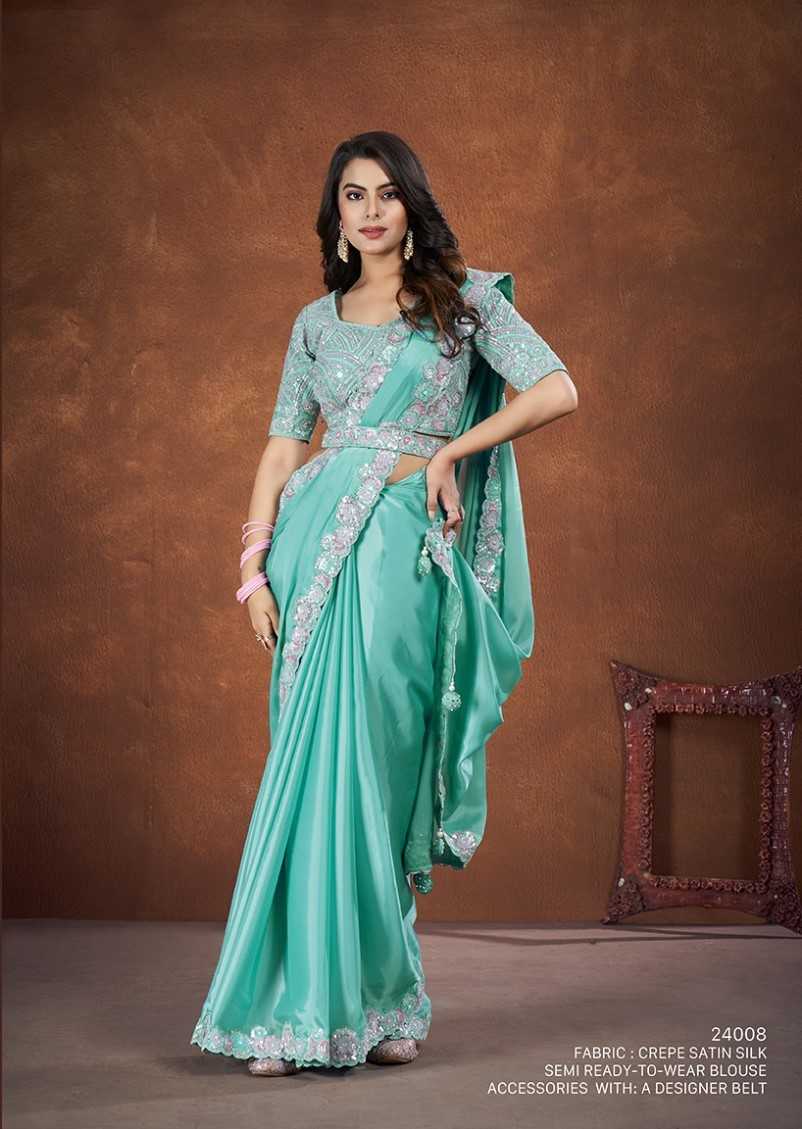 mohmanthan 24000 series saha saki by mahotsav party wear designer saree exports